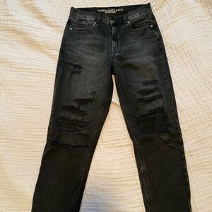 American Eagle Distressed Mom Jeans